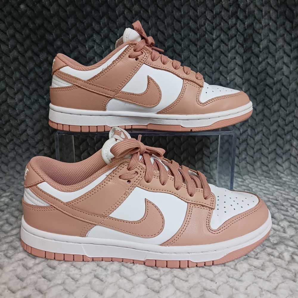 Nike Dunk Low Rose Whisper White Women's Casual Walking Sneakers Shoes Size 6.5